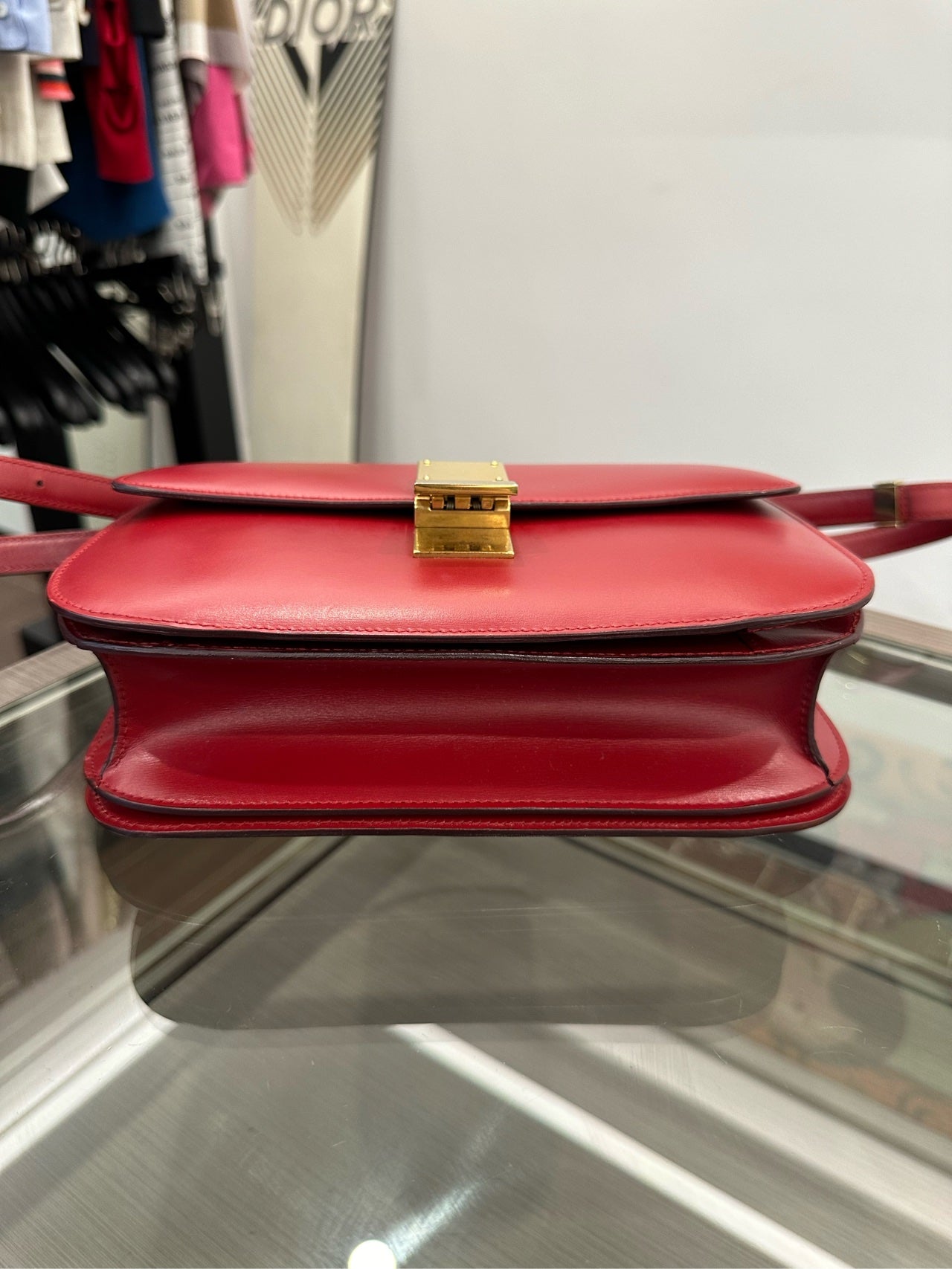 Celine - Classic Box - Leather - Red - (Medium)