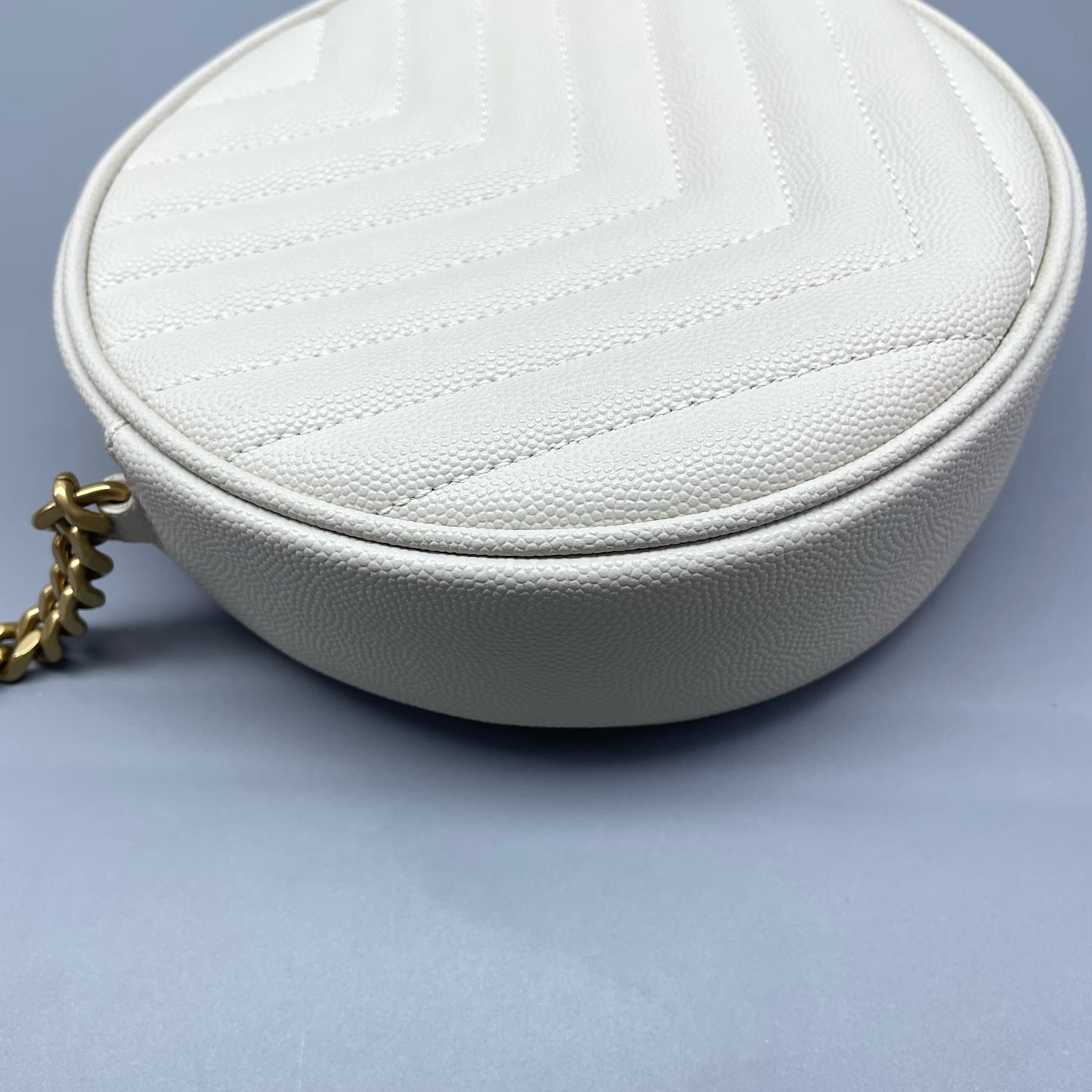 Saint Laurent - Circle Bag - Grained leather - White - (mini)