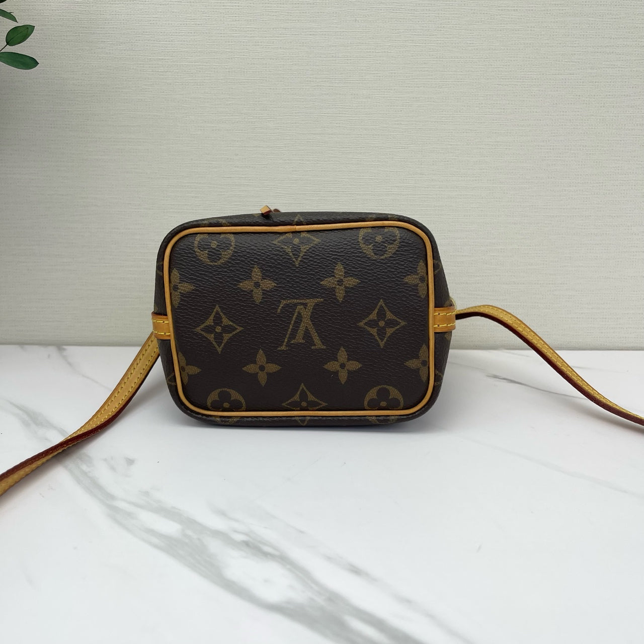 Louis Vuitton - Noe Nano - Monogram coated canvas with natural cowhide leather trim - Brown - (mini)