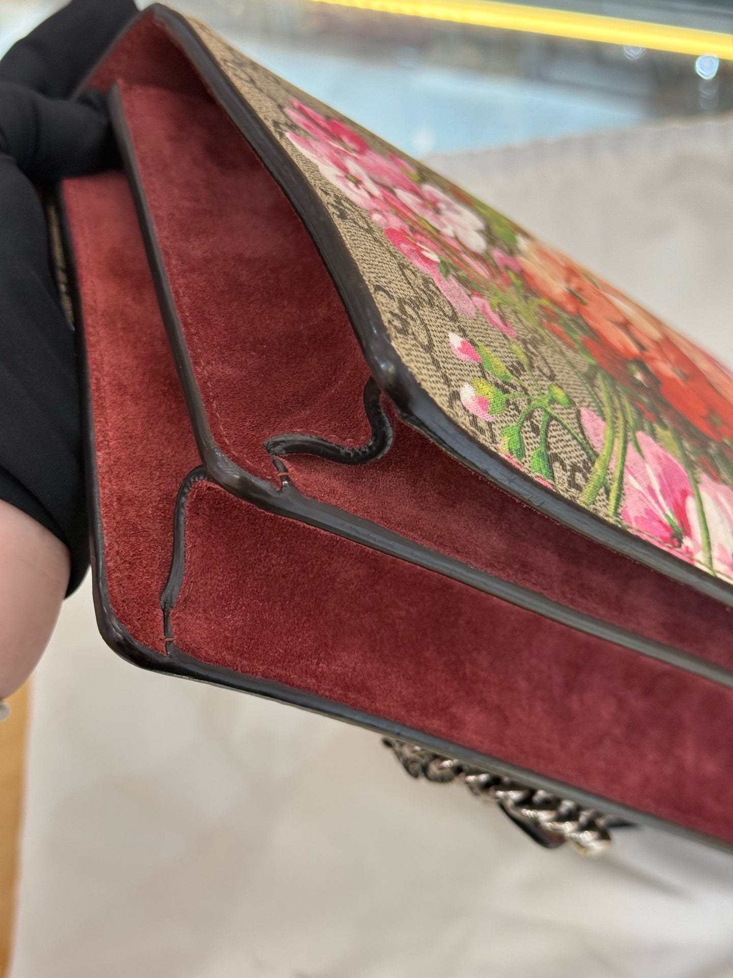 Gucci - Dionysus Bag Geranium Print - GG Supreme canvas, suede, and leather trim - Multicolour - (Medium)