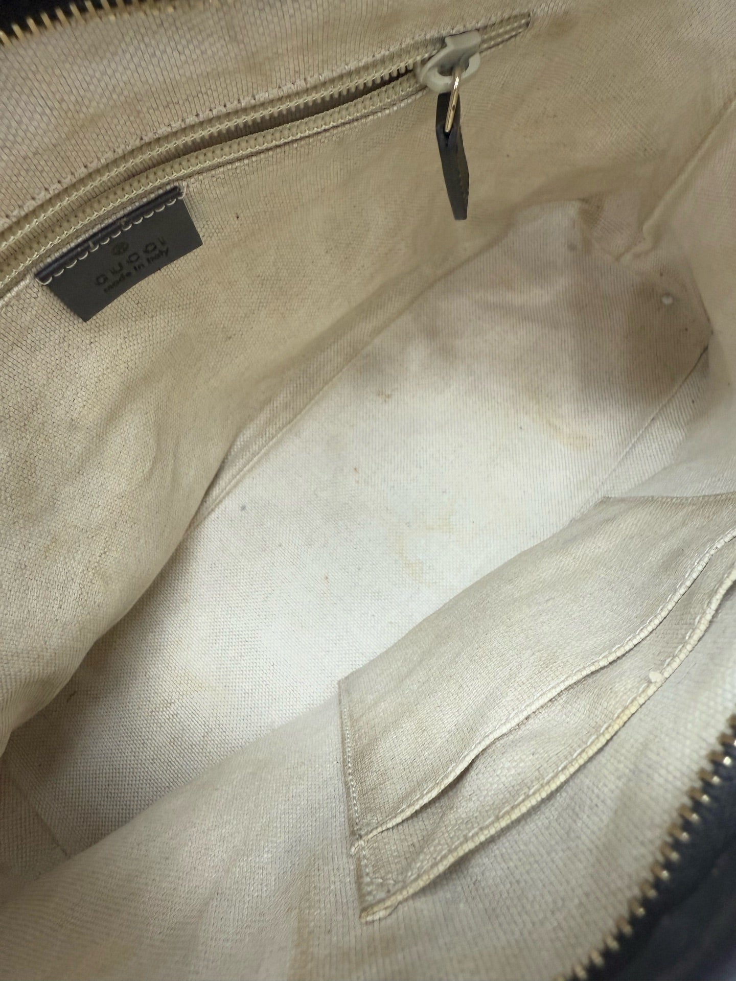 Gucci - GG Supreme Tote - Coated canvas, Leather - Beige - (medium)