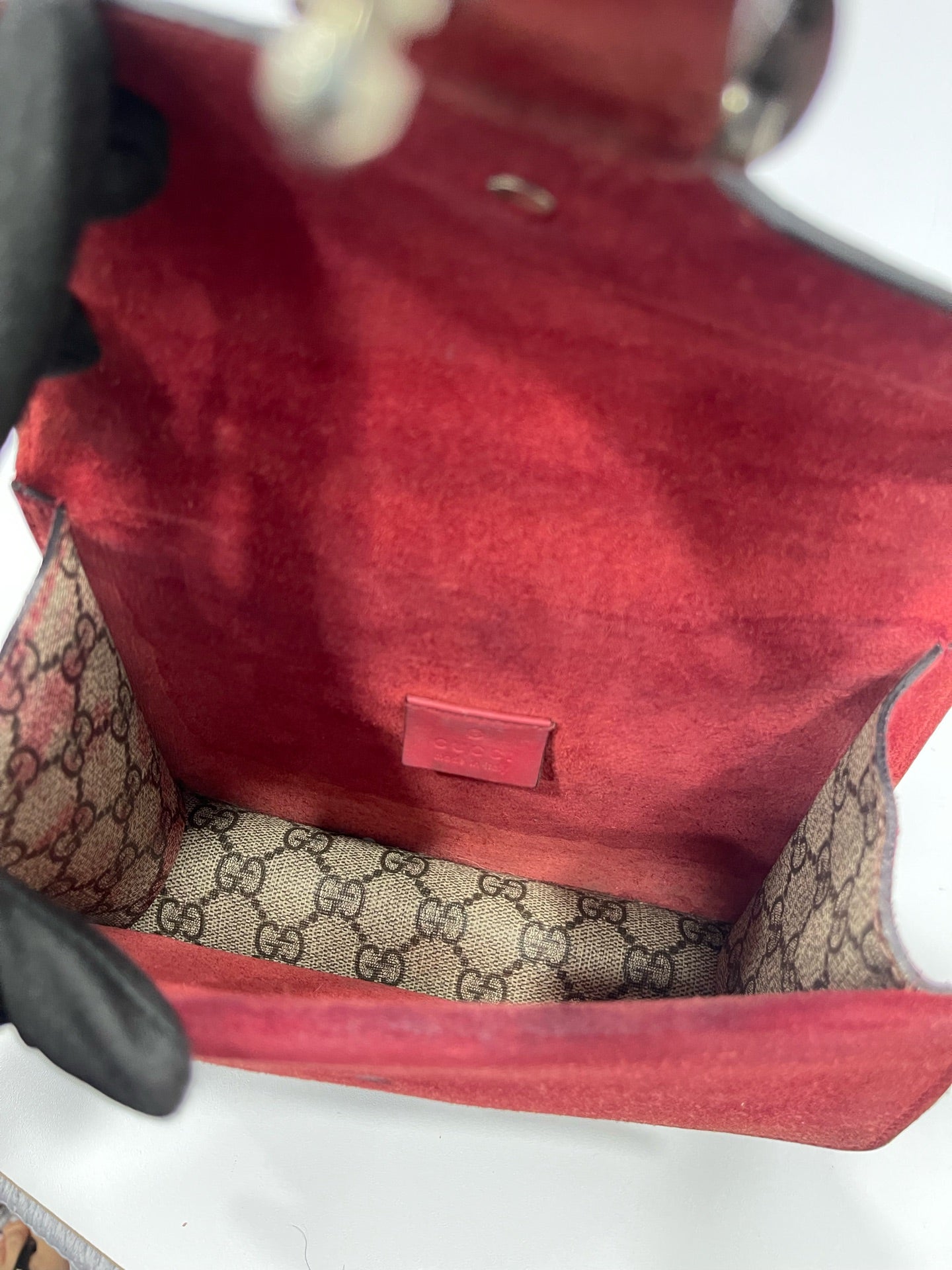 Gucci - Dionysus Shoulder Bag - GG Supreme canvas and Suede - Beige - (Mini)