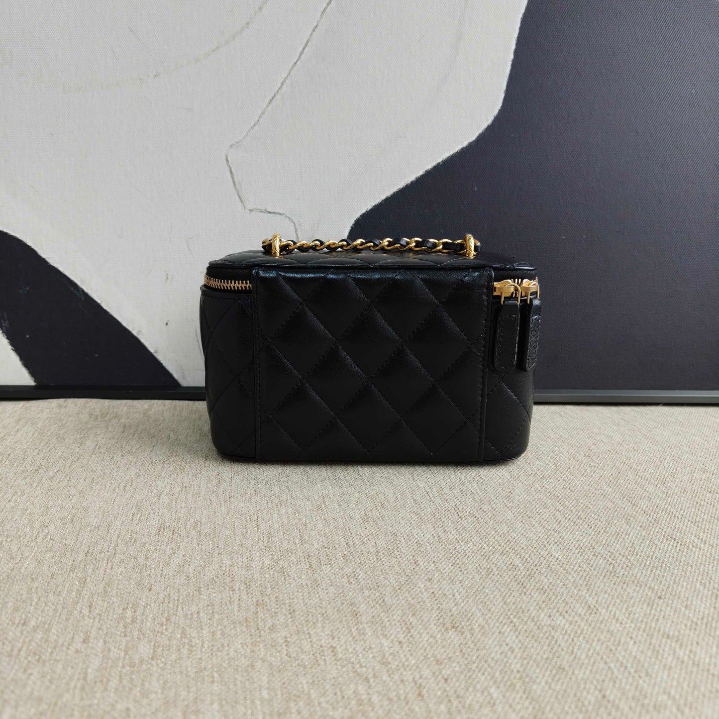 Chanel - Clutch With Chain - Lambskin leather - Black - (mini)