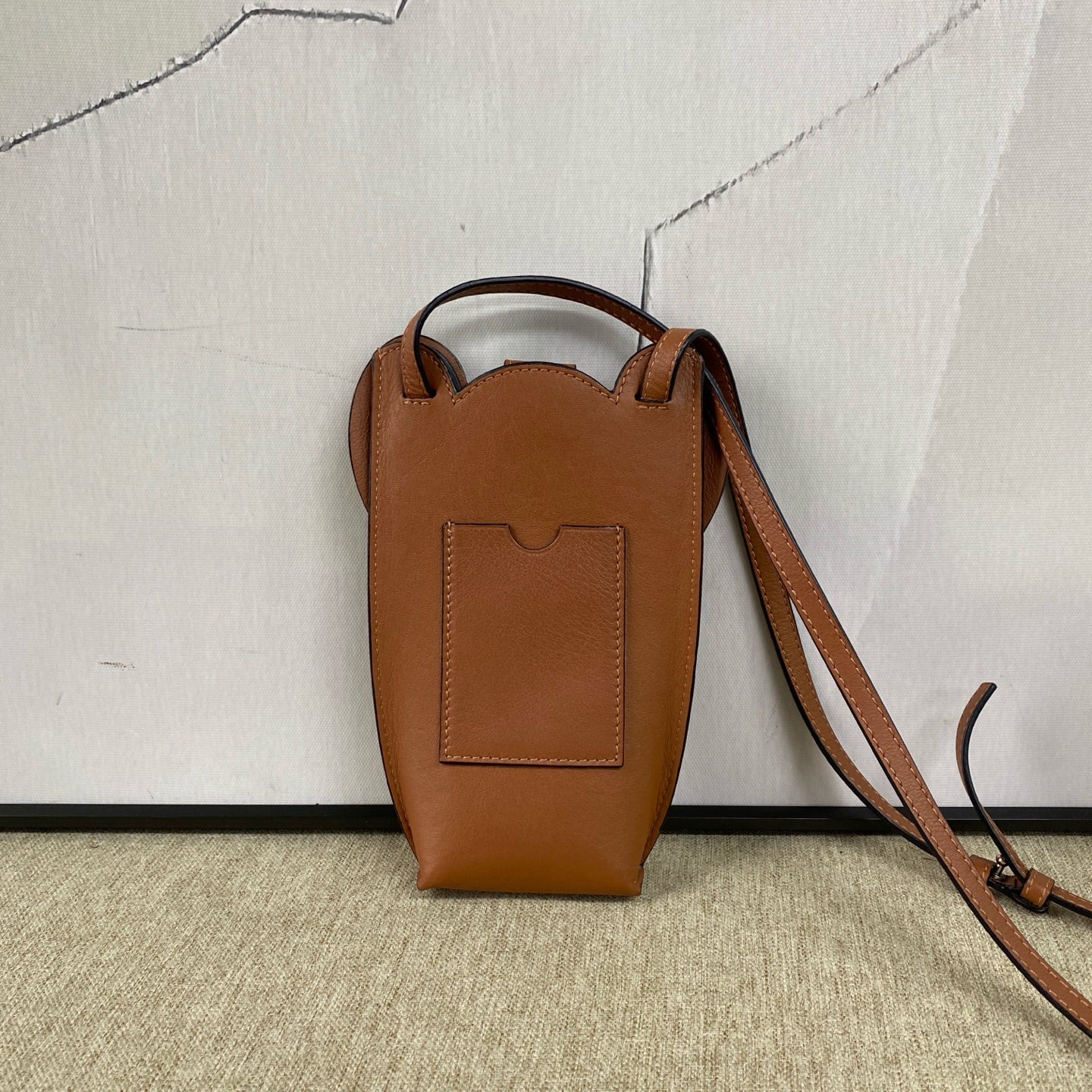 Loewe - Elephant Pocket Bag - Cowhide leather - Brown - (mini)