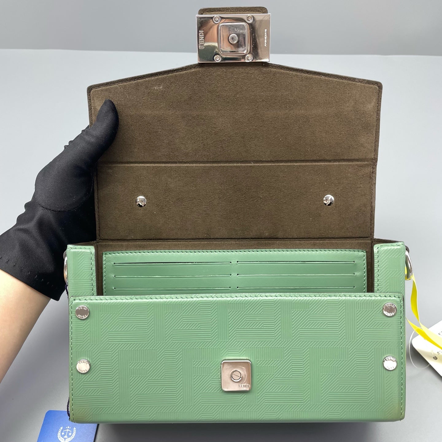 Fendi - Box Bag - Leather - Green - (mini)