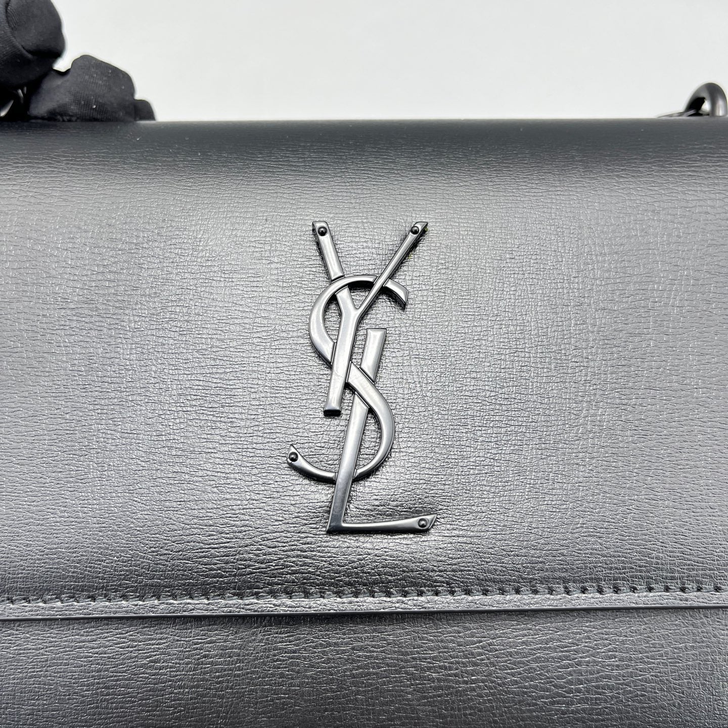 Saint Laurent - Sunset Medium - Leather - Black - (Medium)