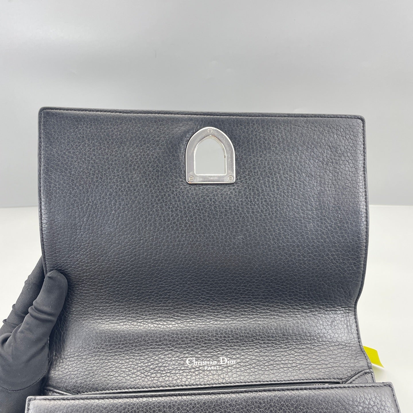 Dior - Diorama Shield Bag - Grained calfskin leather - Black - (medium)
