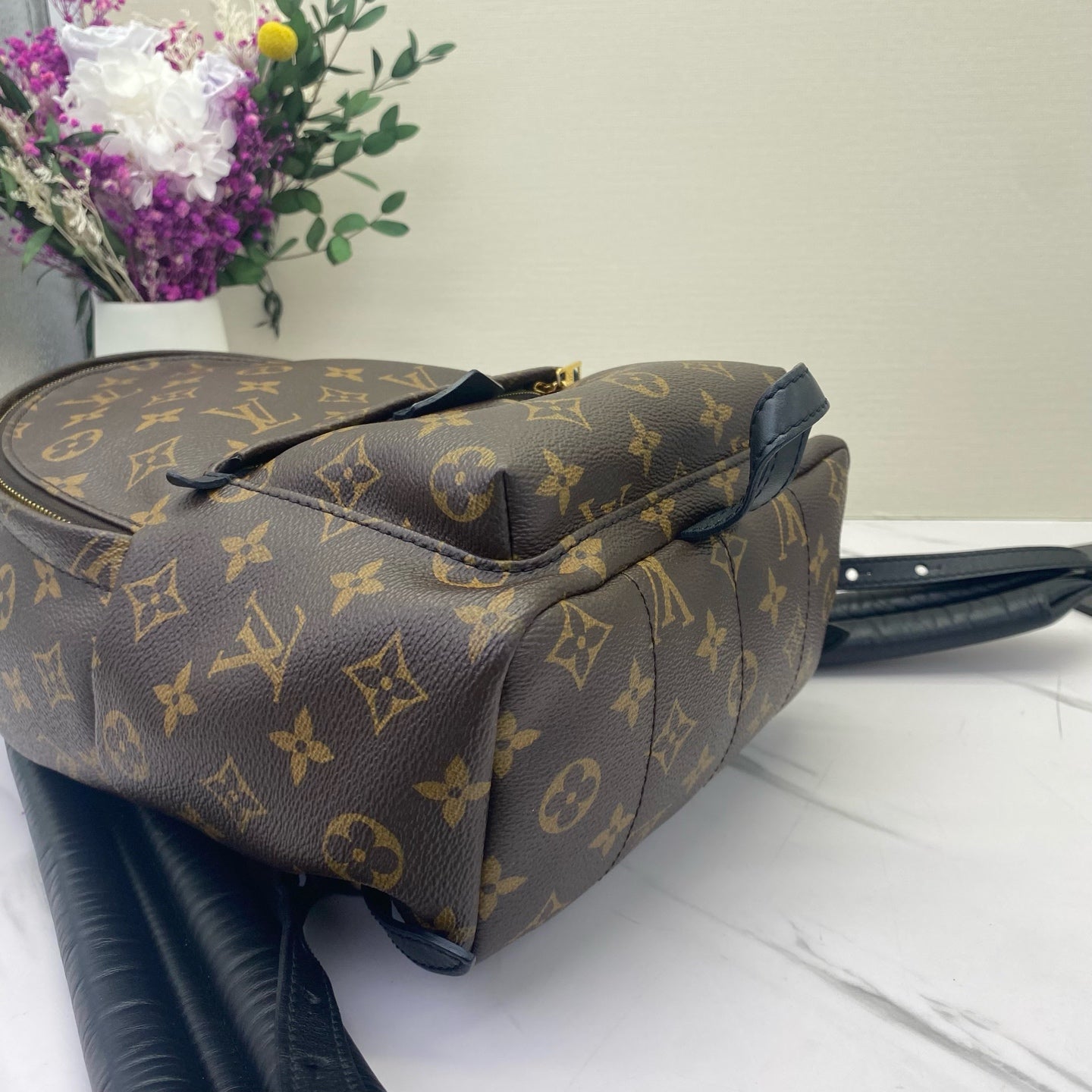 Louis Vuitton - Palm Springs Mini Backpack - Monogram coated canvas with leather trim - Brown - (mini)