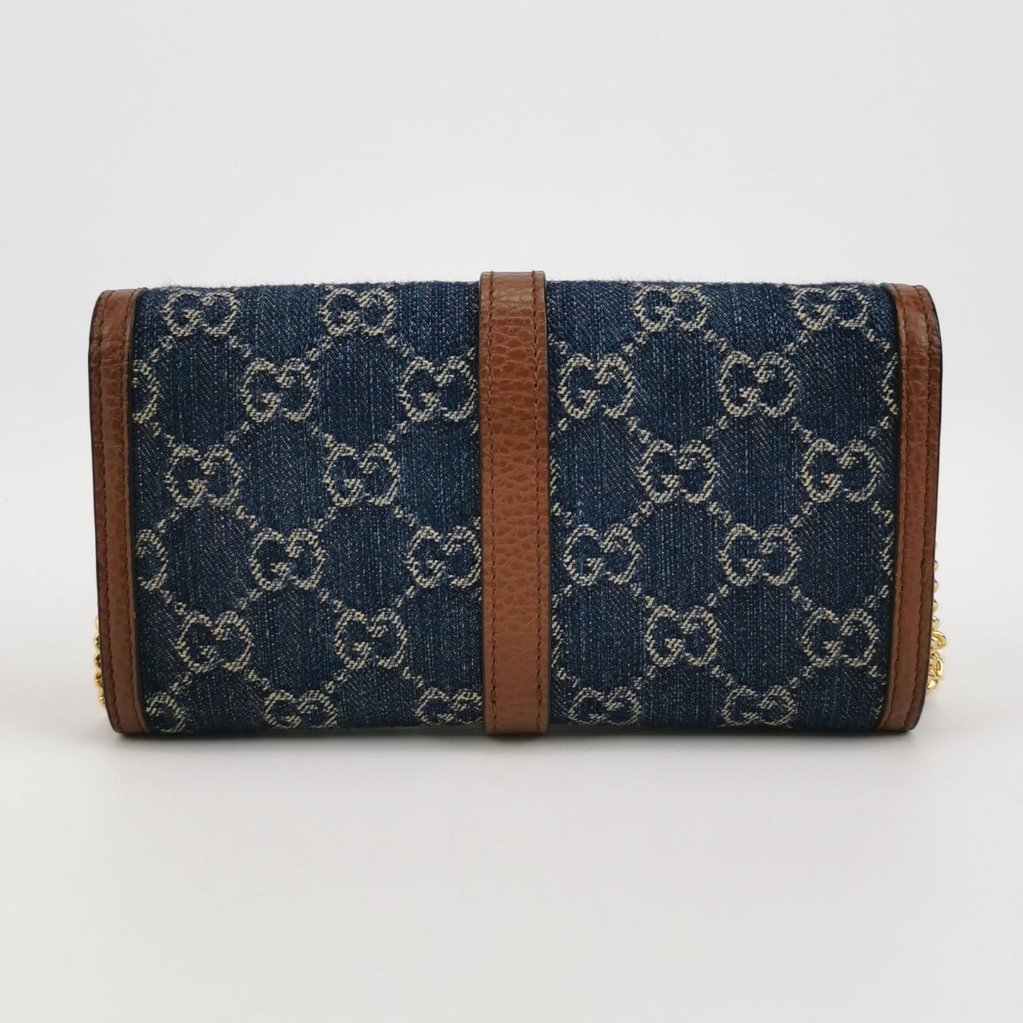 Gucci - Jackie 1961 - Denim with leather trim - Blue - (mini)