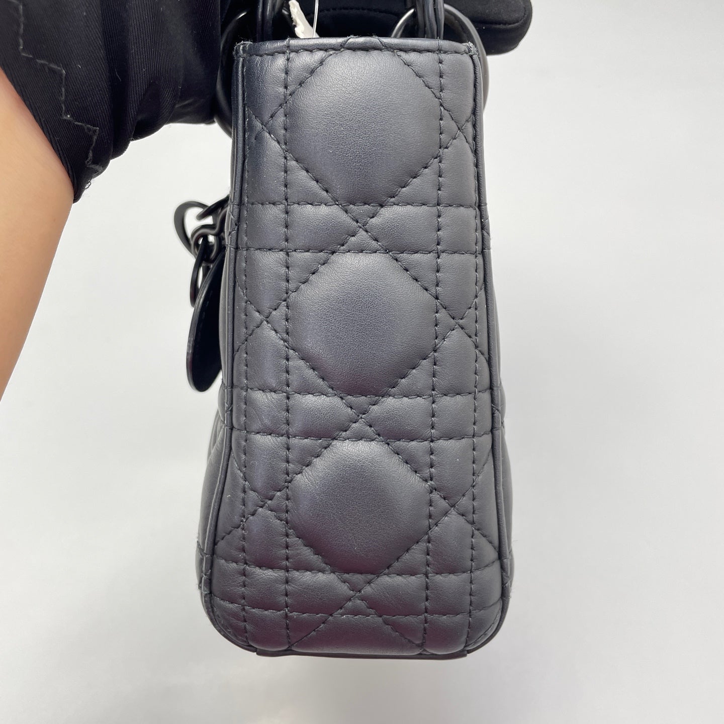 Dior - Lady Dior Mini - Matte Cannage-quilted leather - Black - (mini)