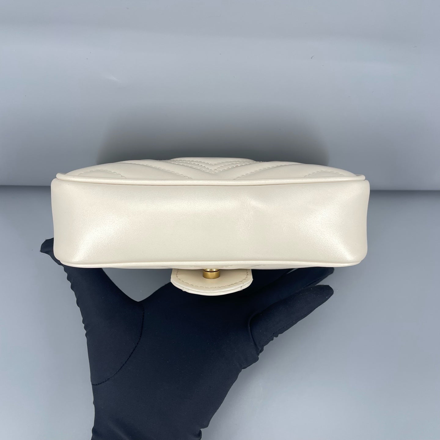Gucci - Marmont Super Mini Bag - Matelassé leather - White - (mini)