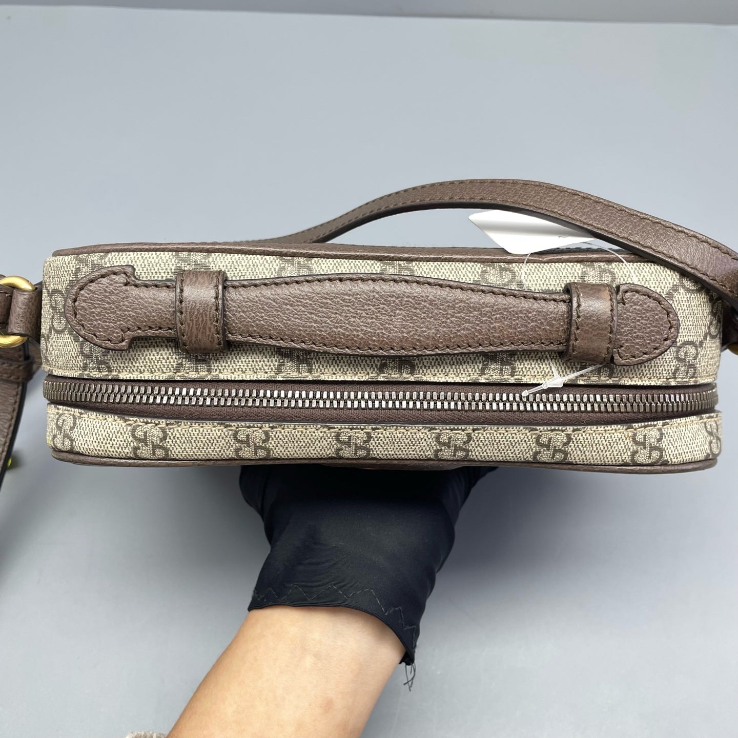 Gucci - Ophidia GG Supreme Camera Bag - GG Supreme canvas with leather trim - Beige and Brown - (Small)