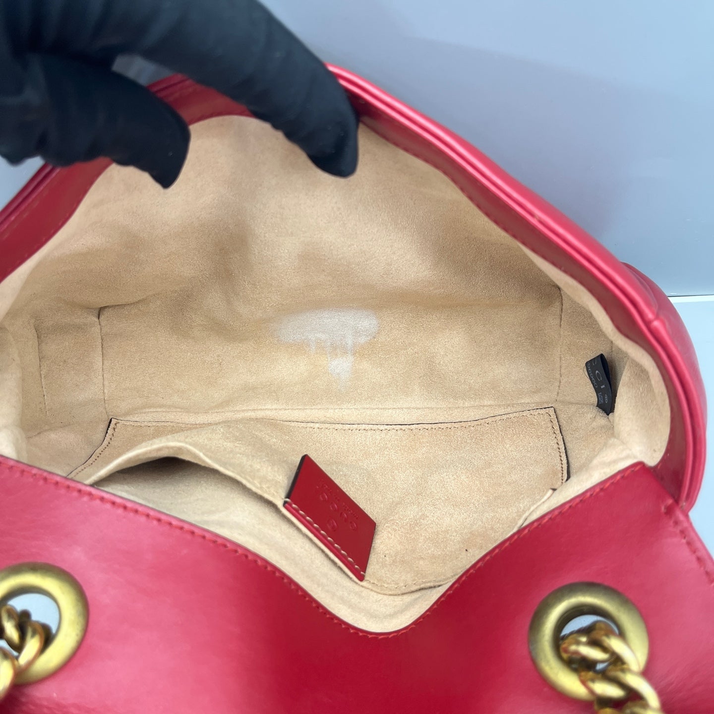 Gucci - GG Marmont Matelassé Mini Bag - Leather - Red - (mini)
