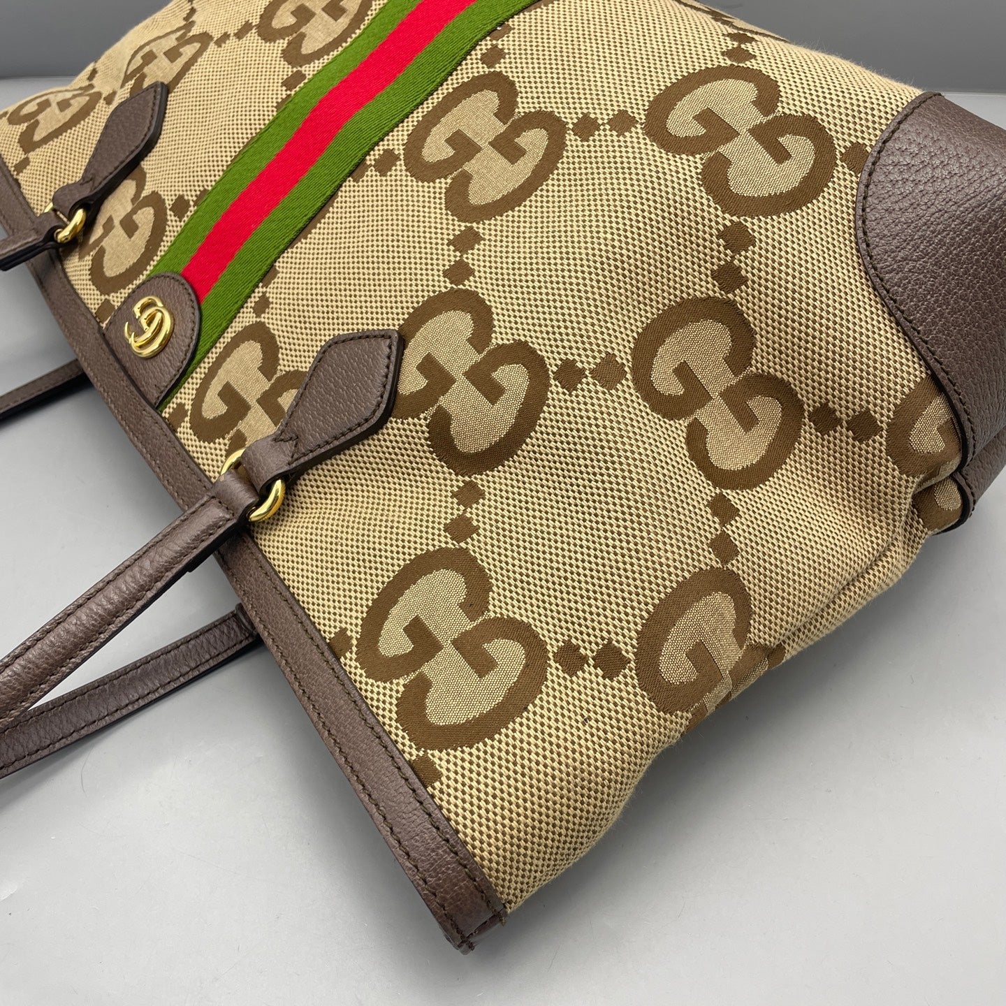 Gucci - Ophidia GG Supreme Tote Bag - GG Supreme canvas and Leather - Beige and Brown - (medium)