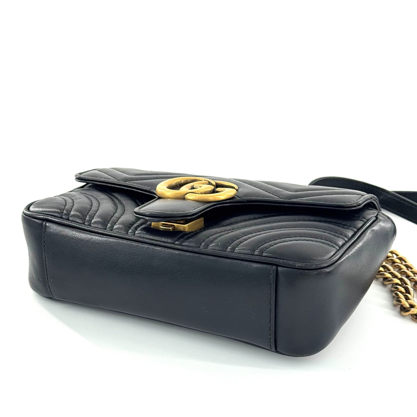 Gucci - GG Marmont Matelassé Mini Bag - Leather - Black - (Mini)