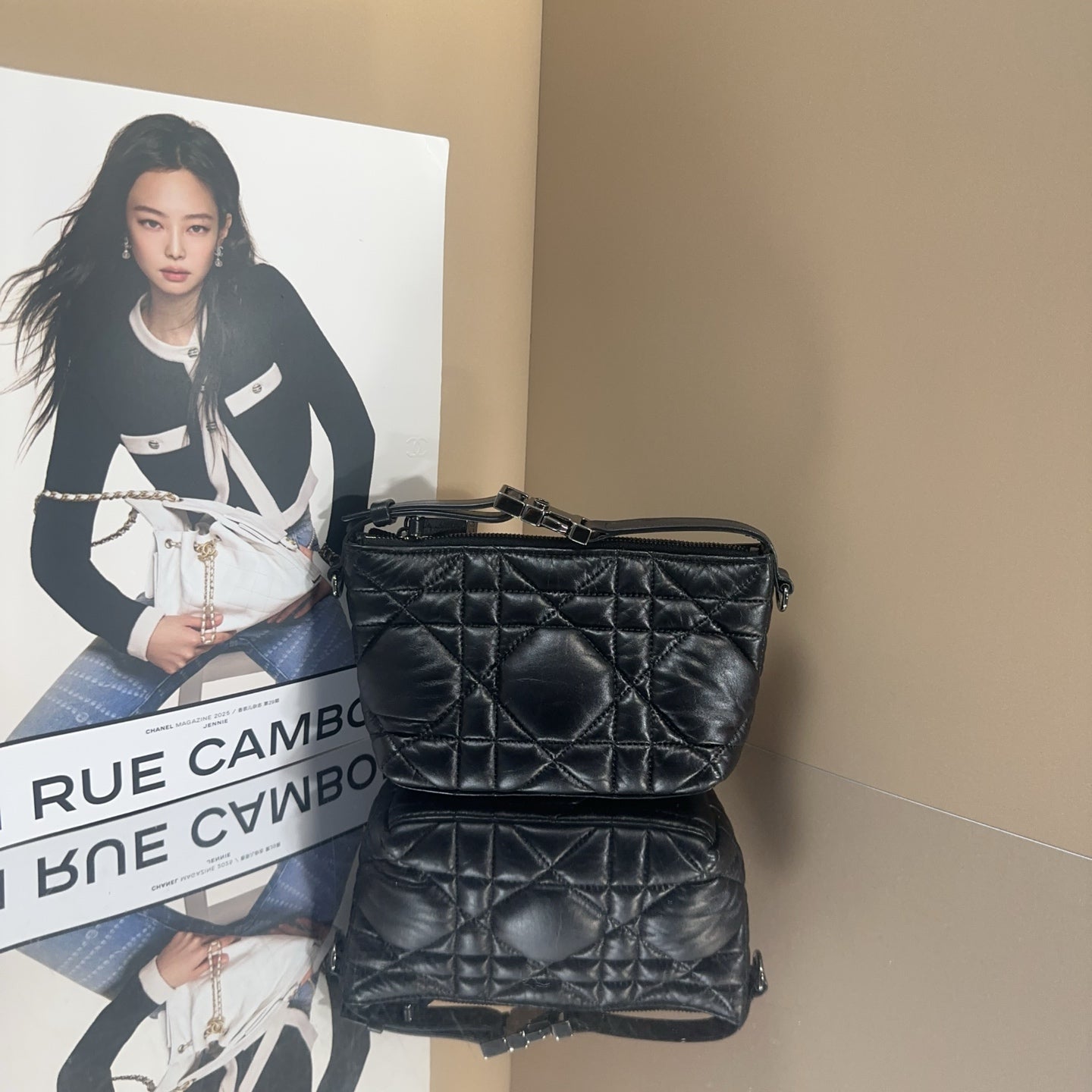 Dior - Travel Nomad Cannage Clutch Bag - Leather - Black - (small)
