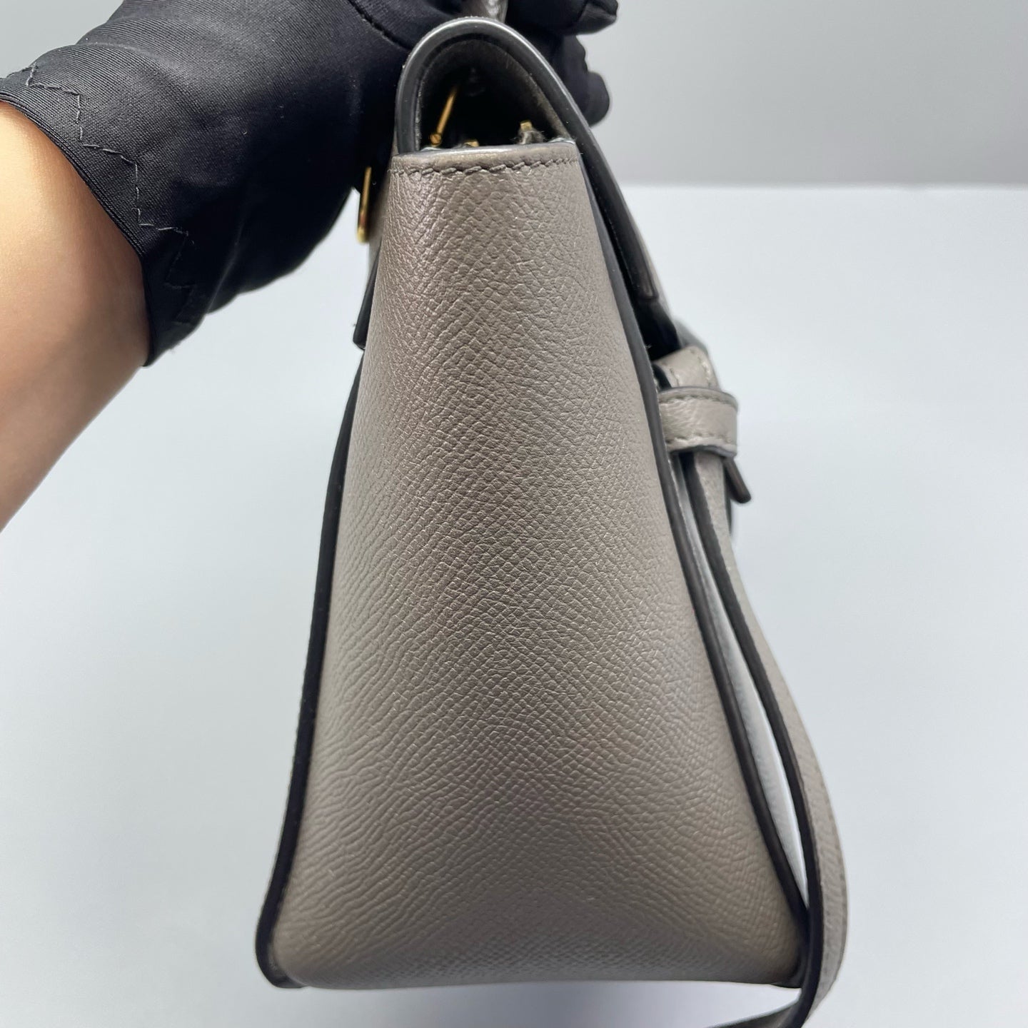 Celine - Belt Bag Nano - Grained leather - Elephant Grey - (mini)