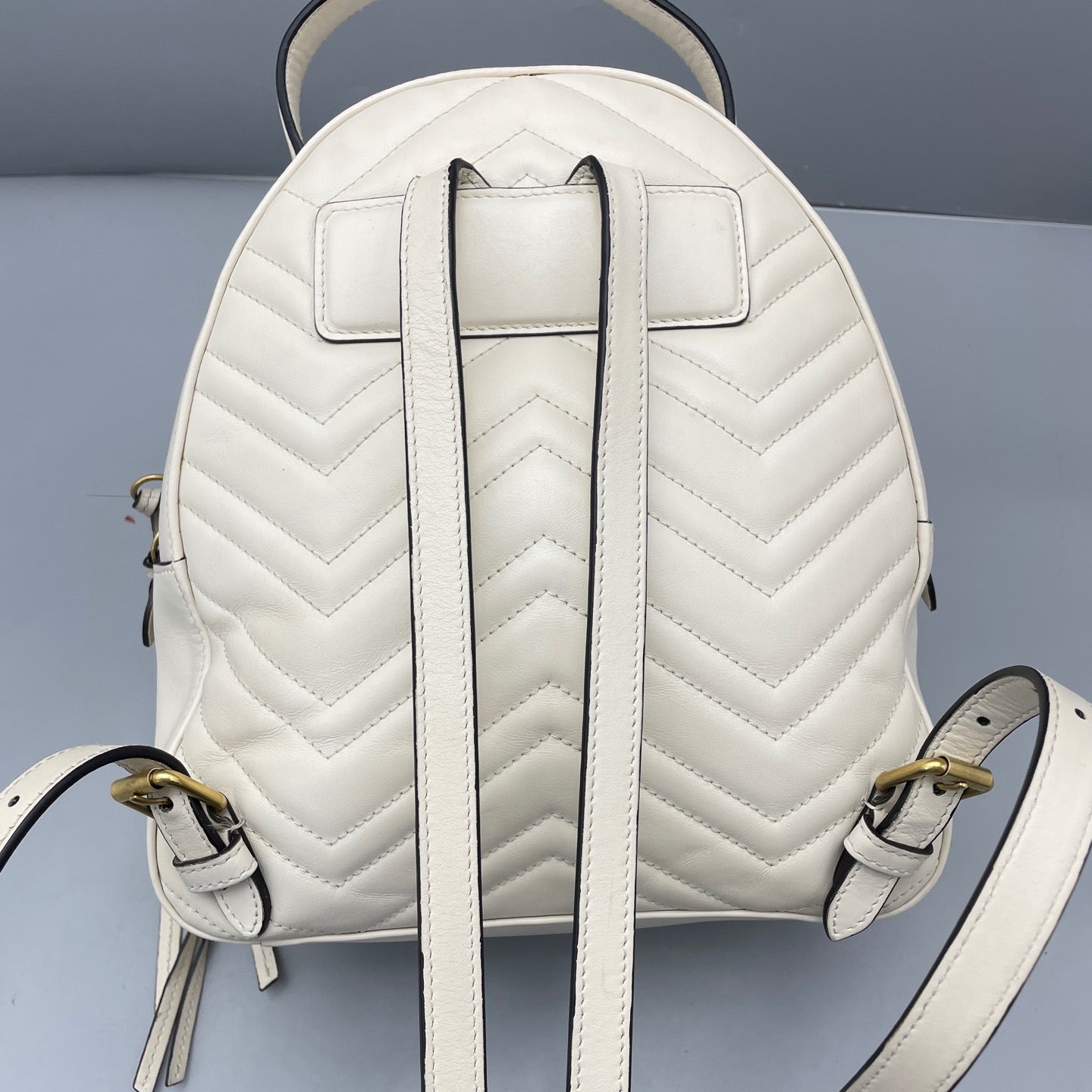 Gucci - GG Marmont Mini Backpack - Leather - White - (mini)