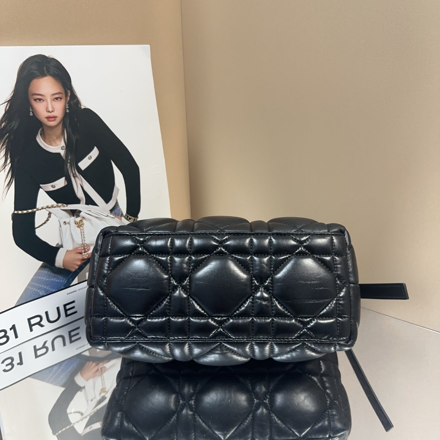 Dior - Lunchbox Bag - Calf leather - Black - (Small)