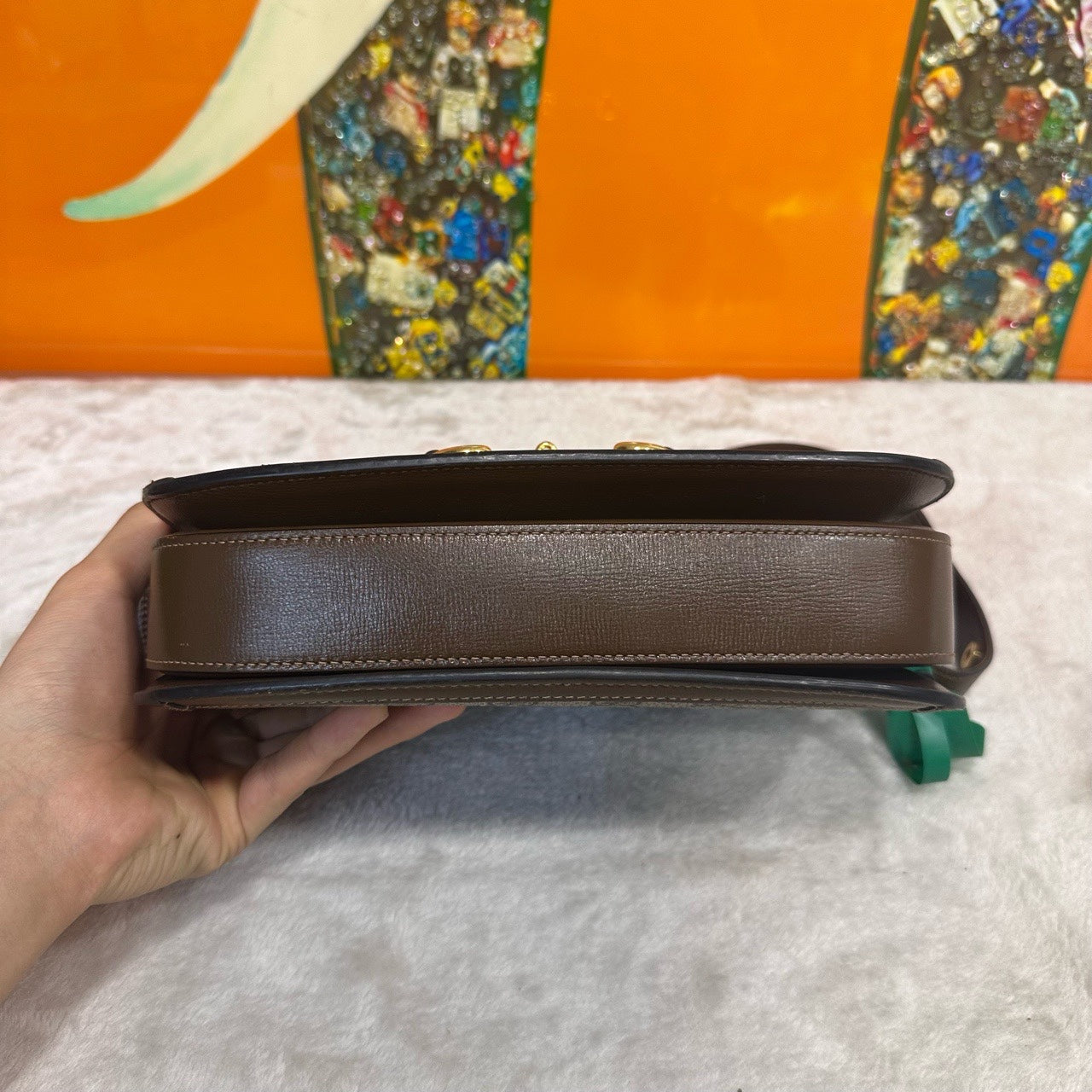 Gucci - 1955 Horsebit Shoulder Bag - Leather - Brown - (medium)