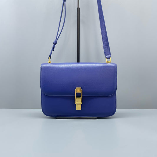 Saint Laurent - Carra Box - Leather - Blue - (small)