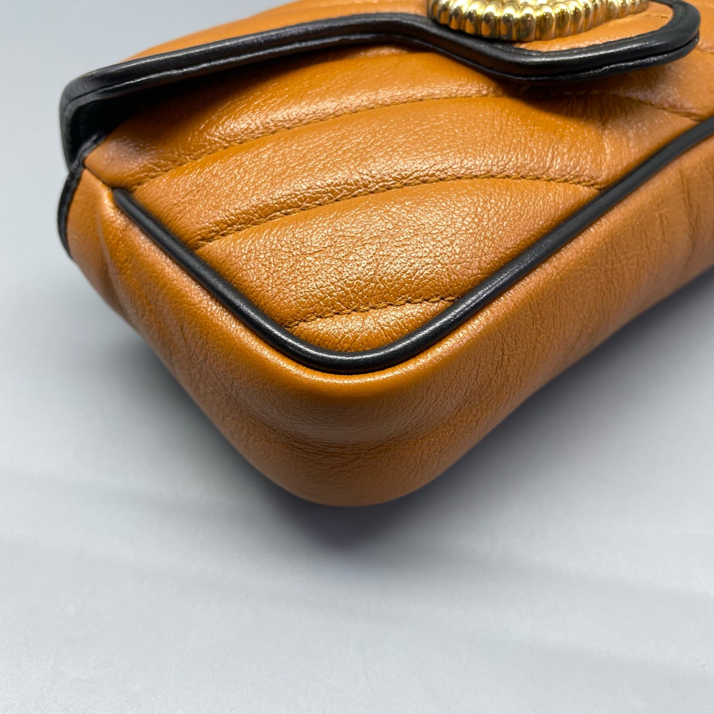 Gucci - Marmont Super Mini Bag - Leather - Brown - (mini)