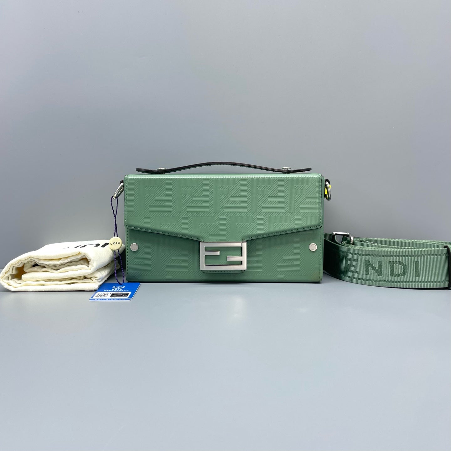 Fendi - Box Bag - Leather - Green - (mini)