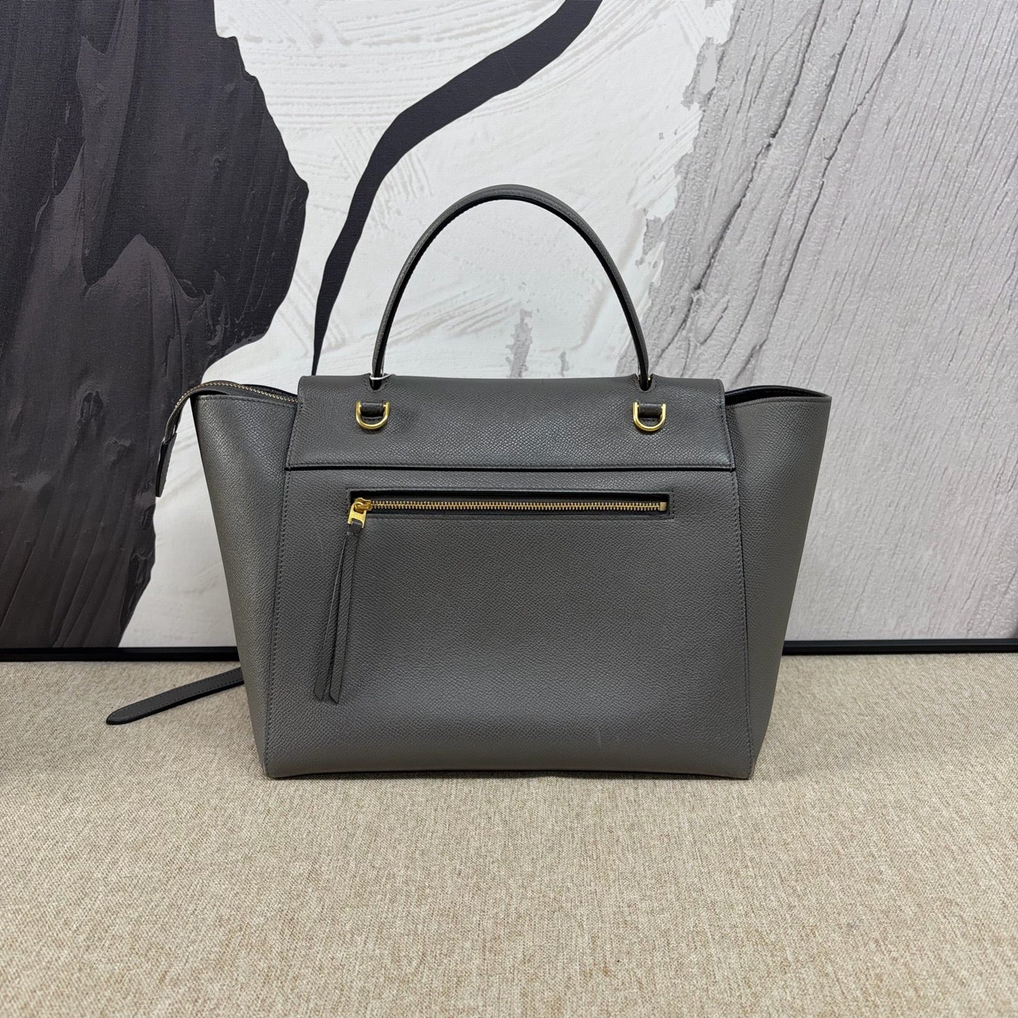 Celine - Belt Bag - Grained Calfskin Leather - Grey - (Large)