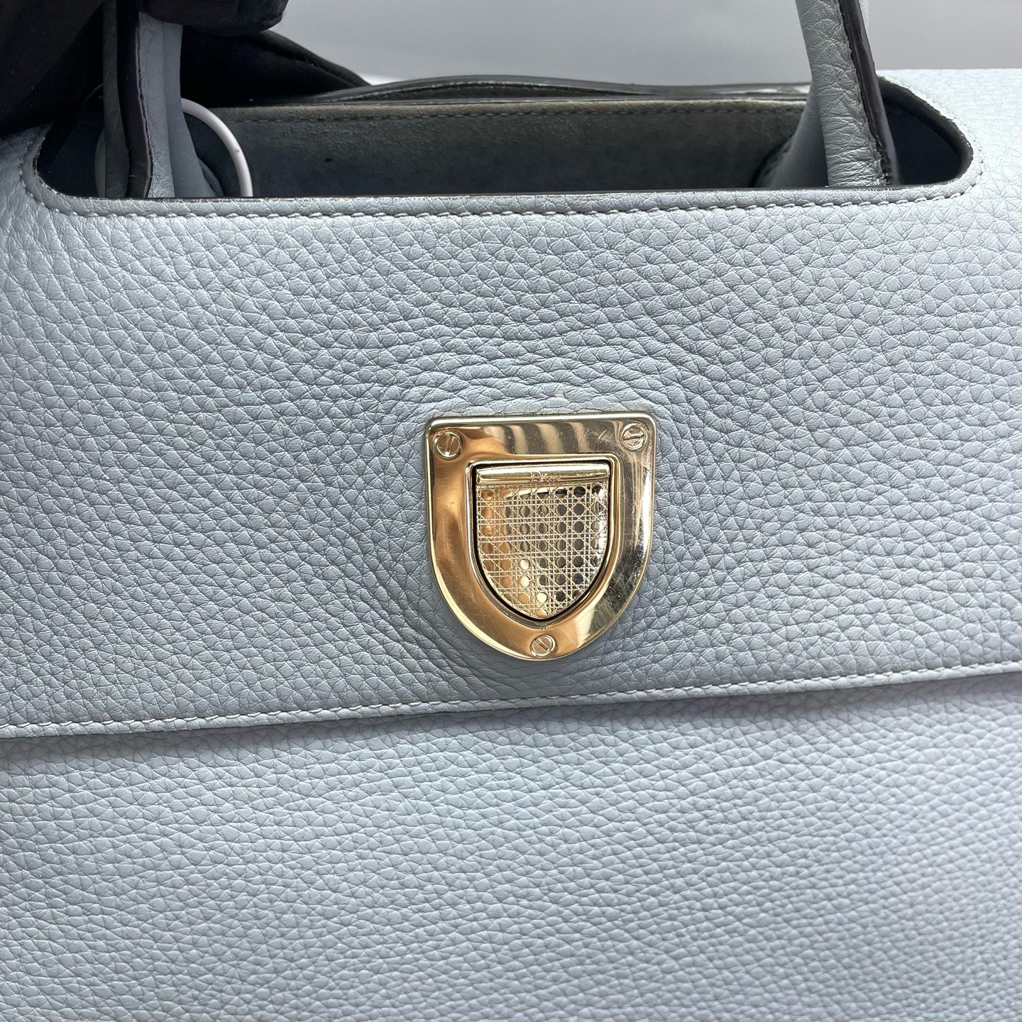 Dior - Diorama Shield Tote Bag - Leather - Blue - (Medium)