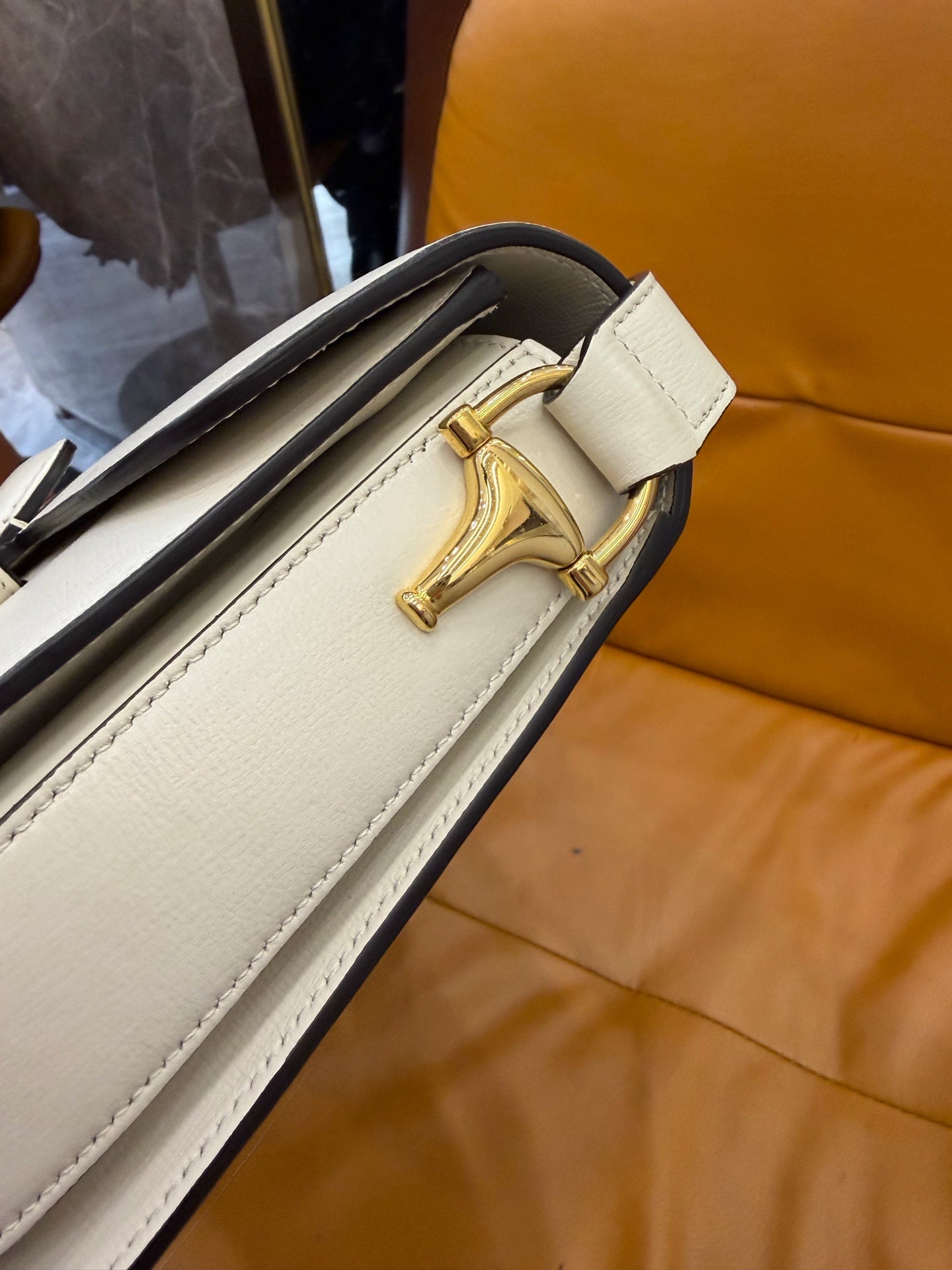 Gucci - Horsebit 1955 Shoulder Bag - Leather - Off-white - (medium)