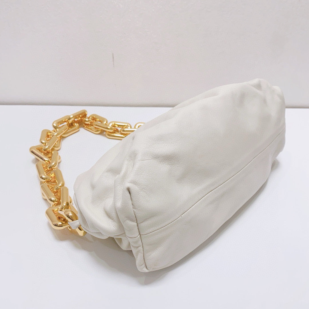 Bottega Veneta - The Chain Pouch - Calfskin leather - White - (small)