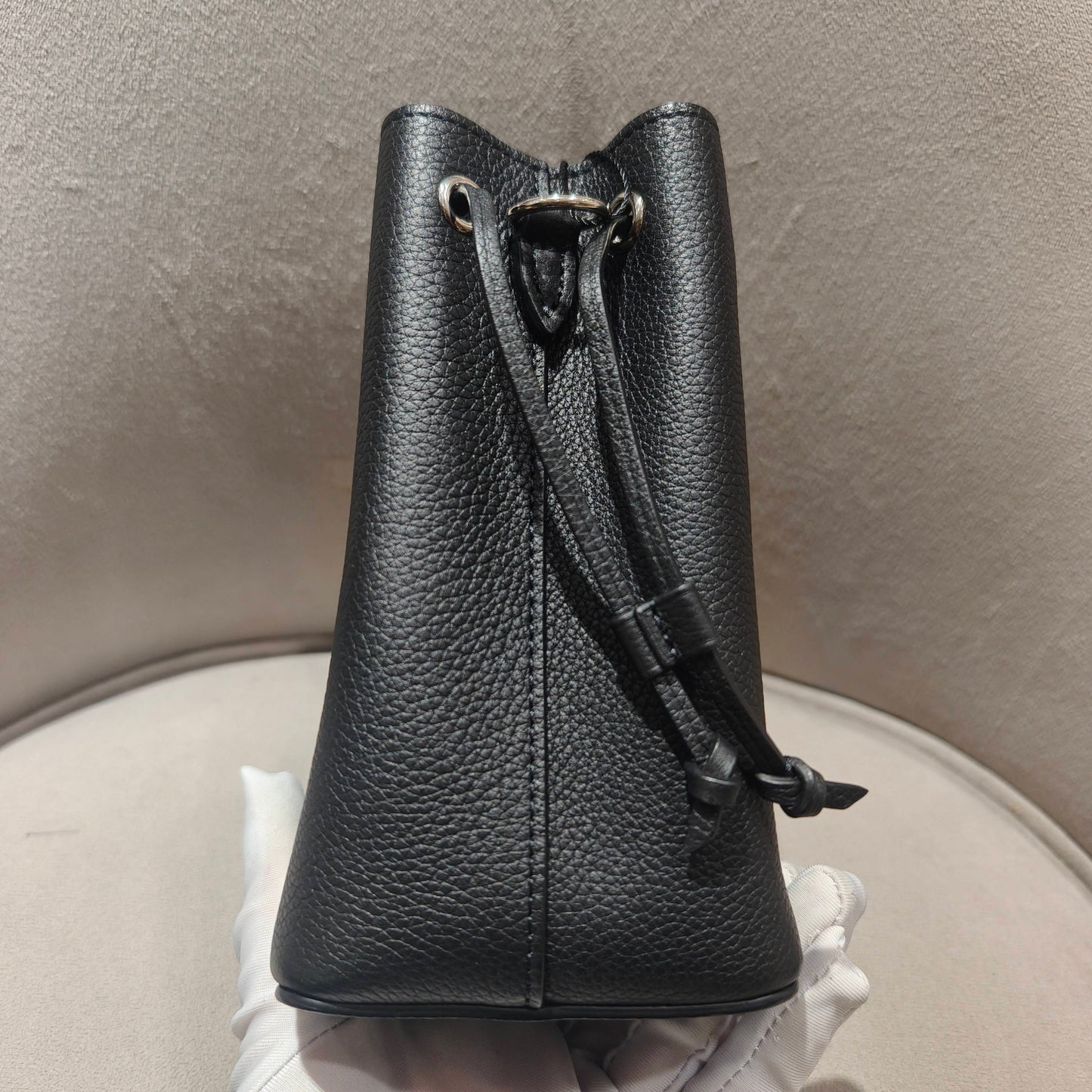 Louis Vuitton - Nano Lockme Bucket Bag - Leather - Black - (mini)