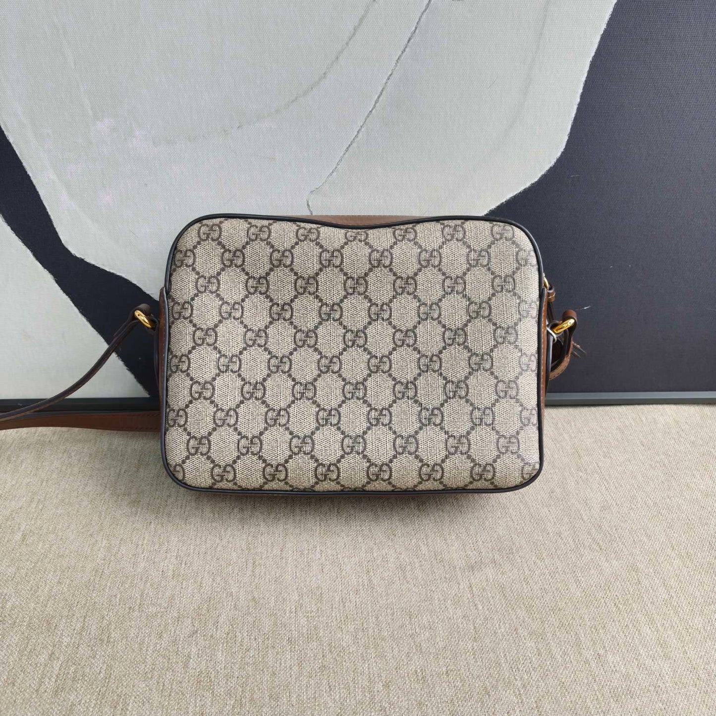 Gucci - 1955 Horsebit Camera Bag Small - Synthetic - Brown - (small)