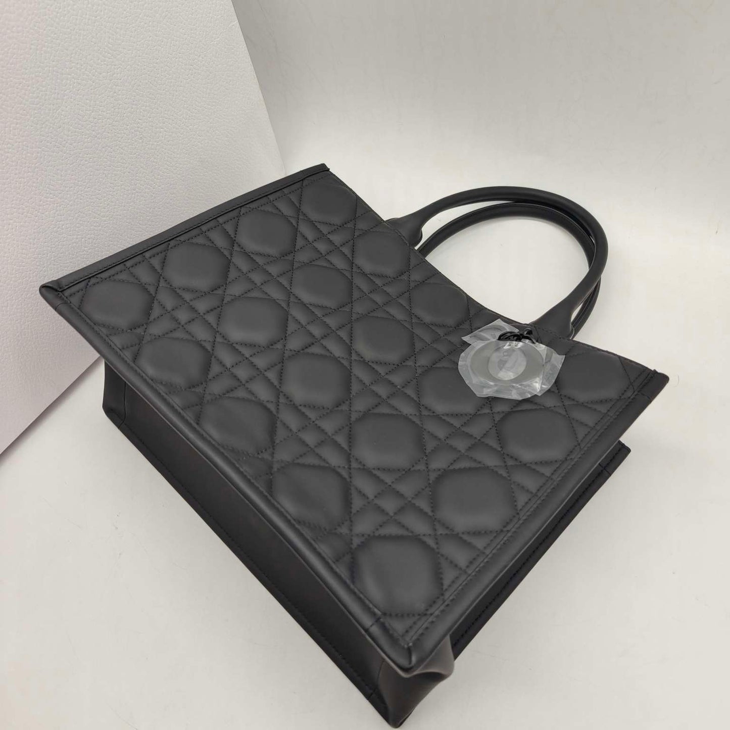 Dior - Dior Lady D-Lite Tote - Matte leather - Black - (large)