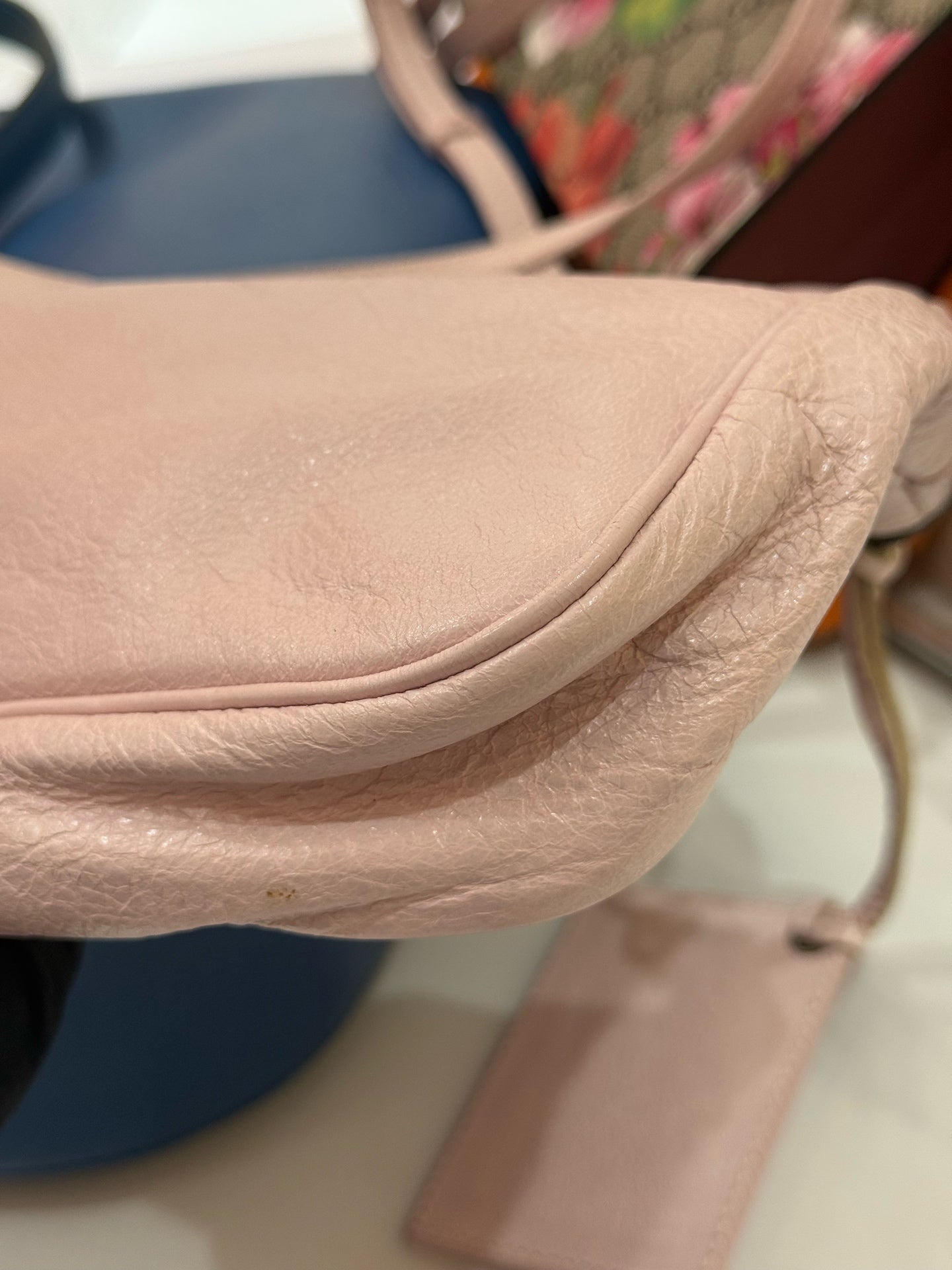 Balenciaga - First - Waxed leather - Pink - (small)