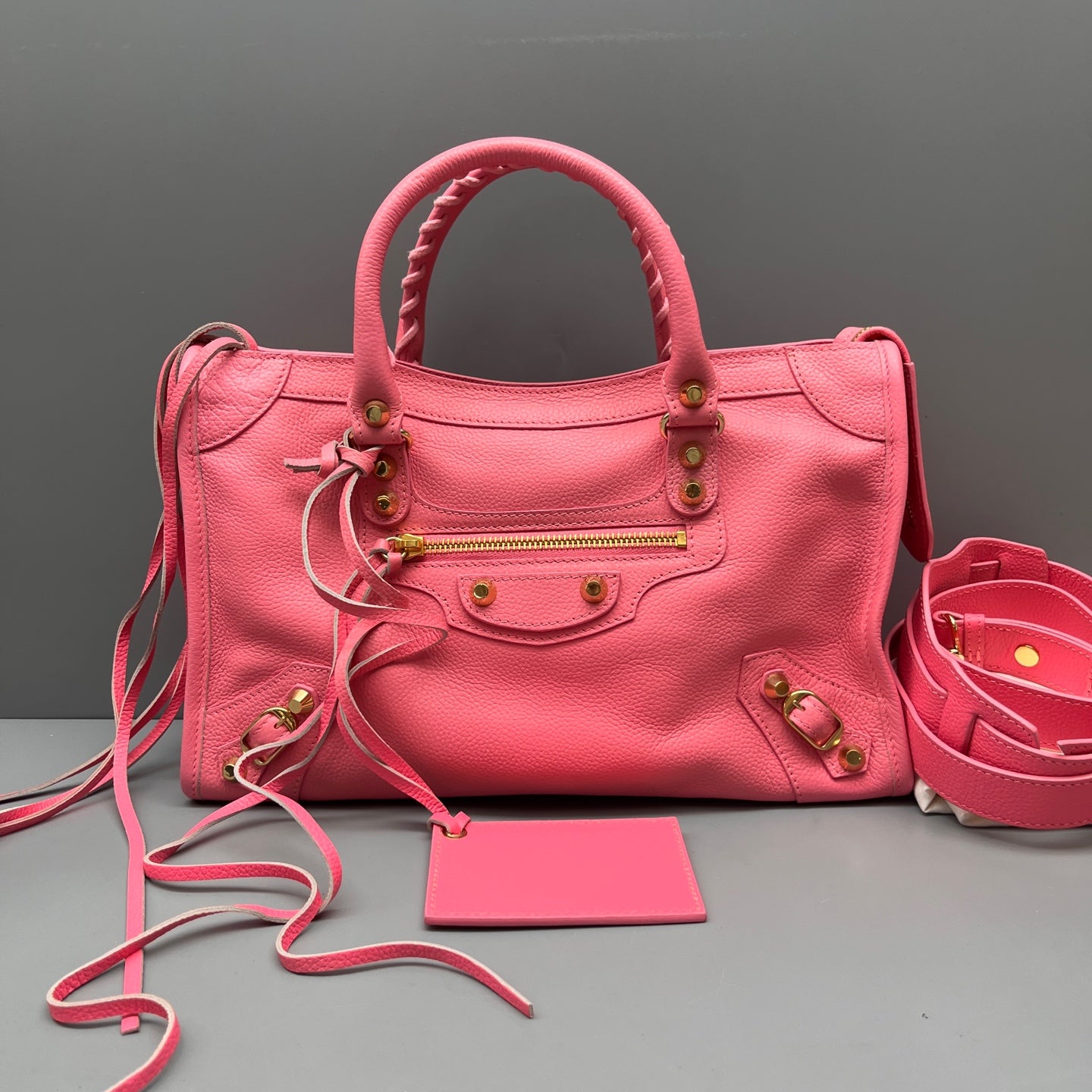 Balenciaga - Classic City Bag - Goatskin leather - Pink - (Medium)