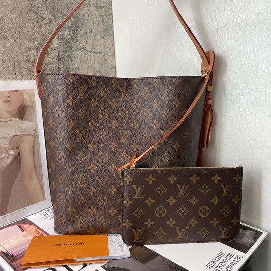Louis Vuitton - All-In Monogram Tote - Monogram coated canvas with Vachetta leather trim - Brown - (Large)
