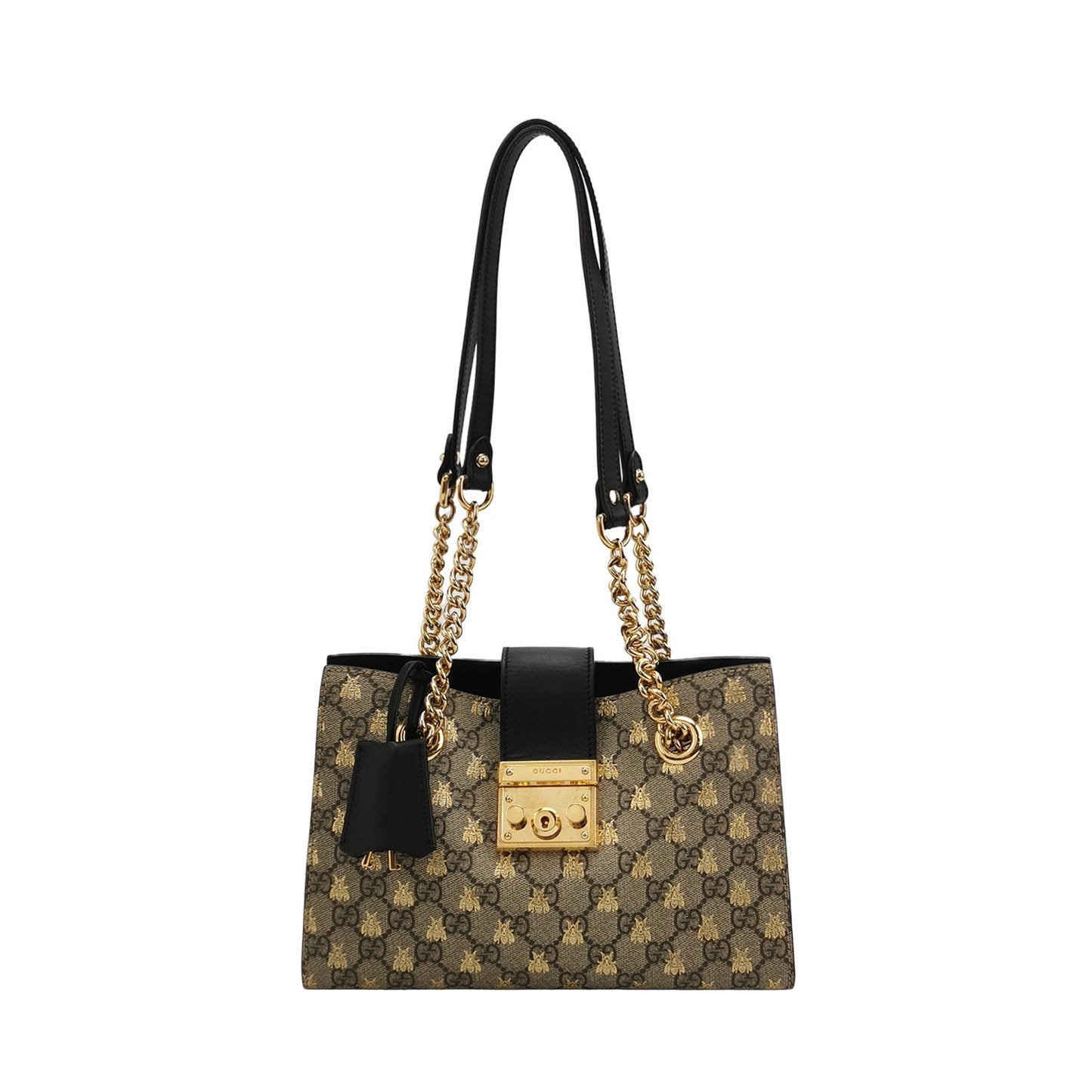 Gucci - Padlock GG Supreme Bee Shoulder Bag - GG Supreme coated canvas with leather trim - Multicolour - (Medium)