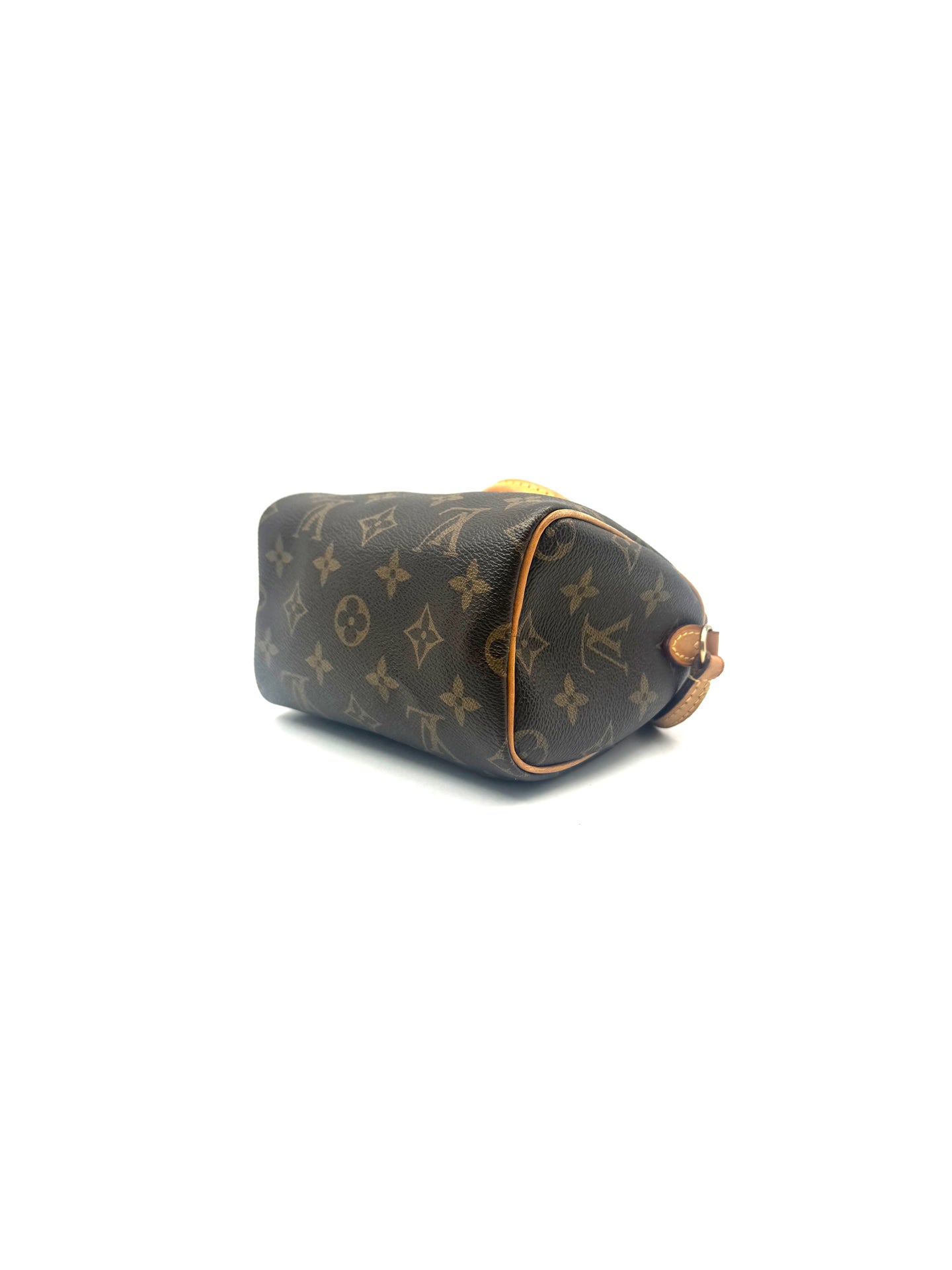 Louis Vuitton - Nano Speedy - Monogram coated canvas with natural cowhide leather trim - Brown - (Mini)