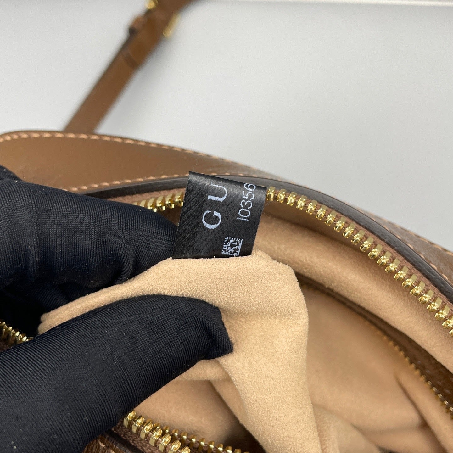Gucci - 1955 Horsebit Camera Bag - GG Supreme canvas with leather trim - Brown - (small)