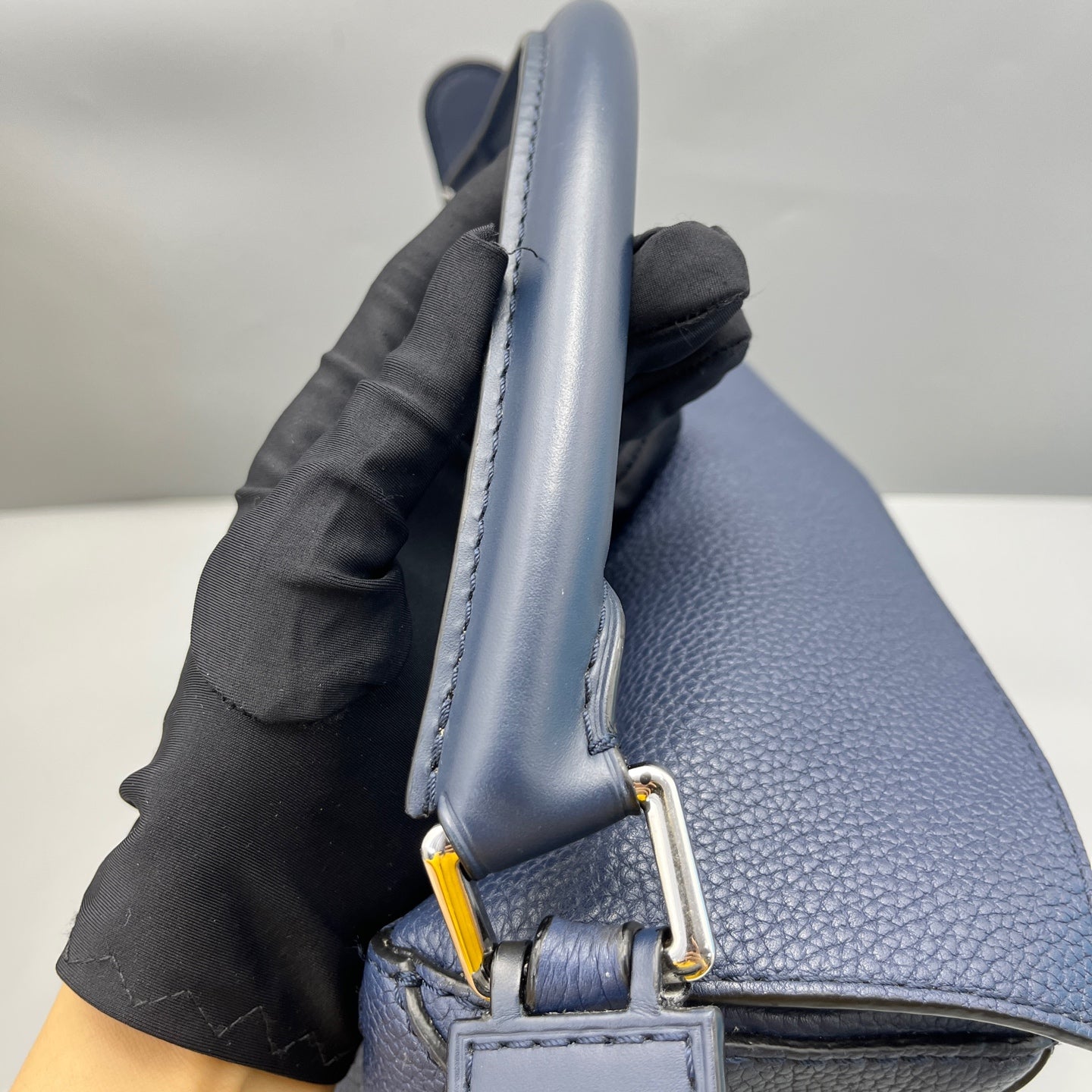 LOEWE - Puzzle Bag - Grained leather - Navy - (Large)