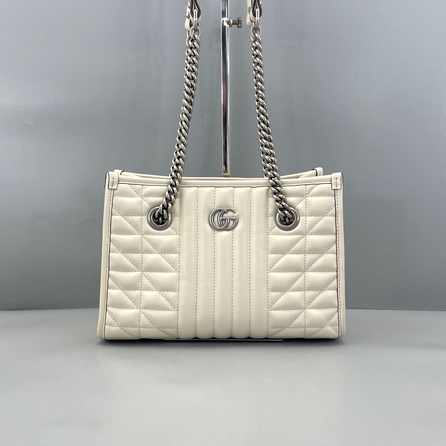 Gucci - Marmont Tote - Quilted leather - White - (Small)