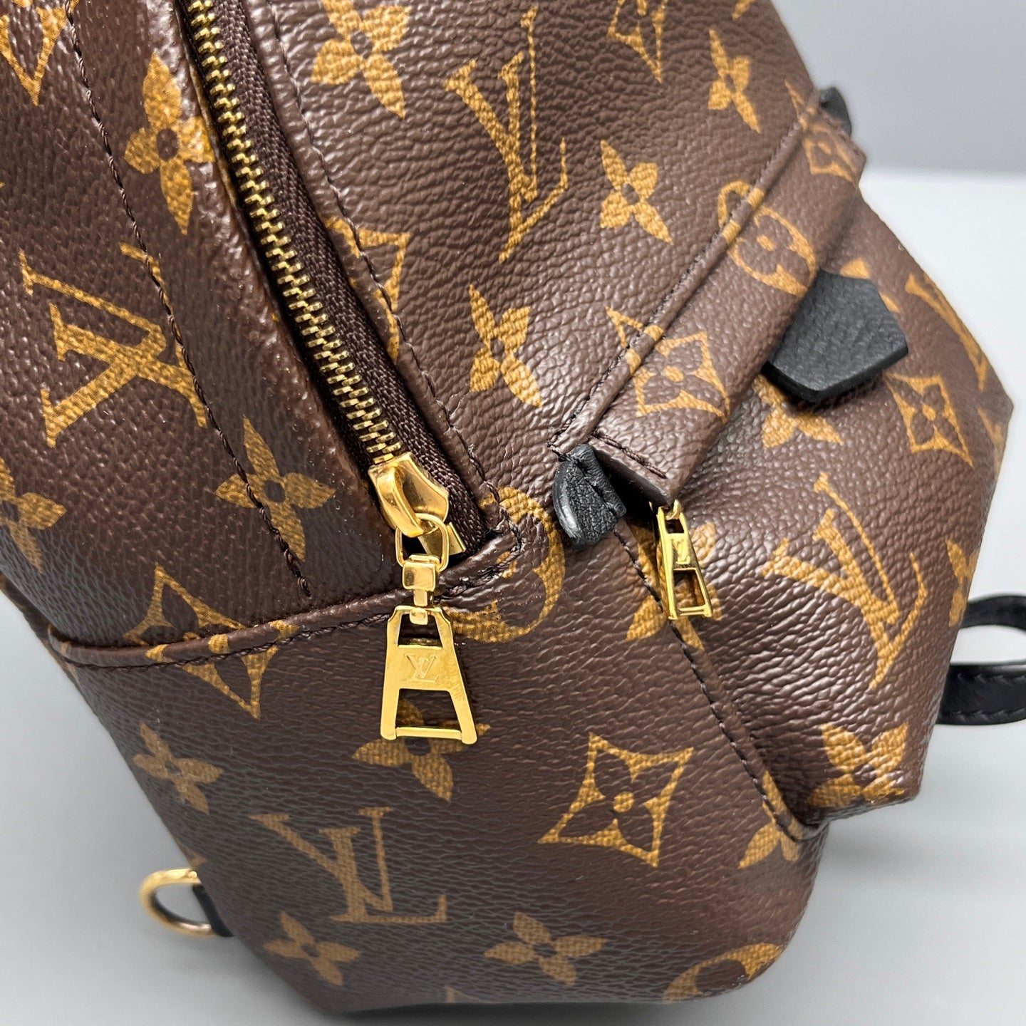 Louis Vuitton - Palm Springs Mini Backpack - Monogram coated canvas with leather trim - Brown - (mini)