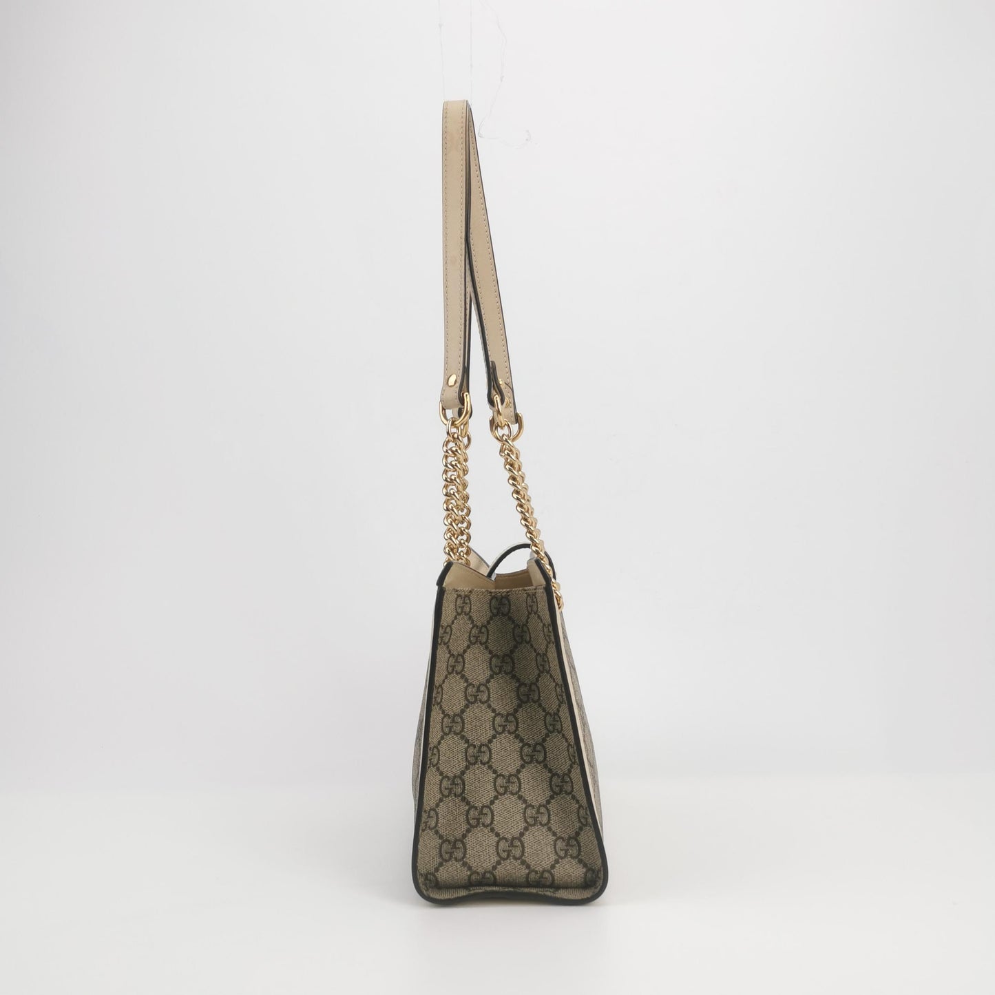 Gucci - Padlock Small Shoulder Bag - GG Supreme canvas with leather trim - Beige - (Small)