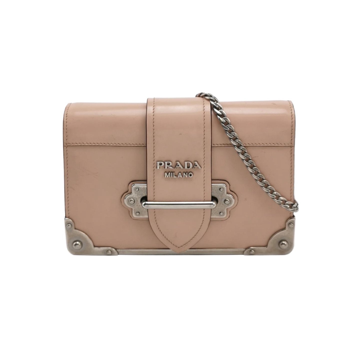 Prada - Cahier 'Moonlight Treasure Box' Mini Bag - Leather - Pink - (mini)