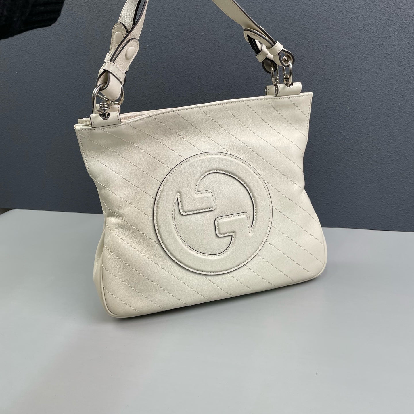 Gucci - Blondie Tote - Leather - Beige - (medium)