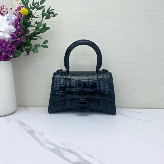 Balenciaga - Hourglass - Leather - Black - (mini)