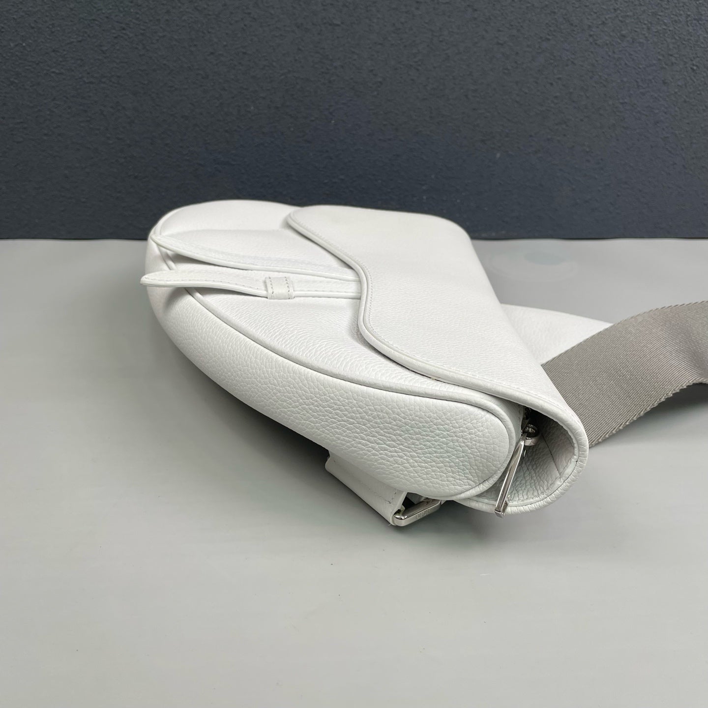 Dior - Saddle Bag - Grained leather - White - (small)