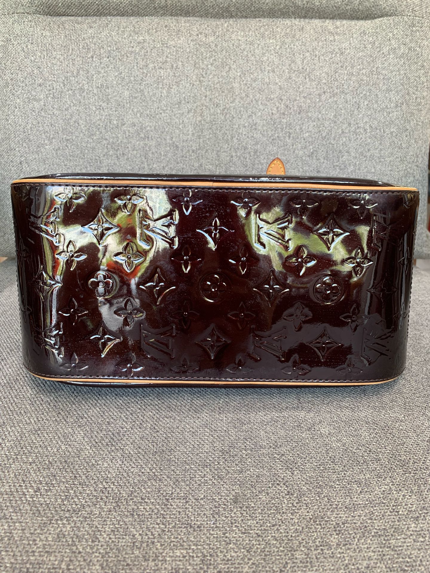 Louis Vuitton - Summit Bowling Bag - Patent leather and Vachetta leather - Burgundy - (Medium)