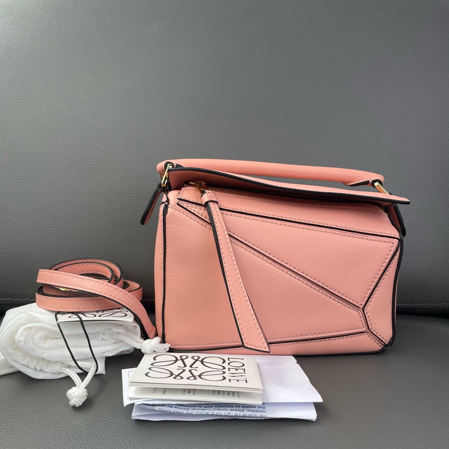 Loewe - Puzzle Mini - Leather - Pink - (mini)